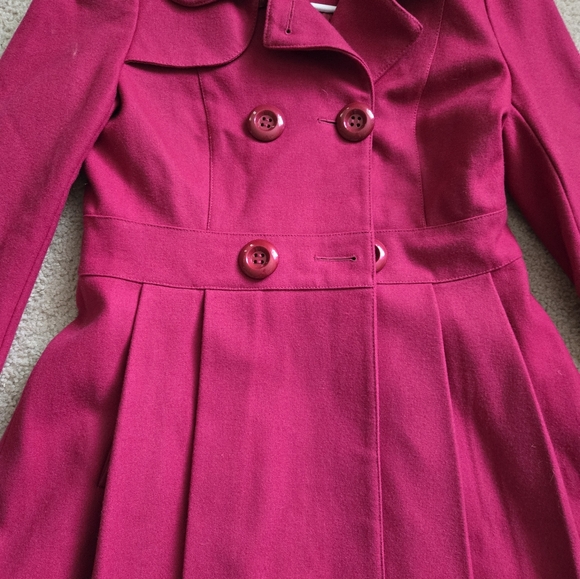 GUESS Vintage Stylish brigth Pink Double-Breasted Coat Barbie Y2k - Picture 6 of 8
